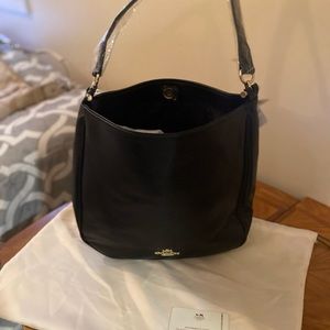 Black Coach Purse with authenticity card